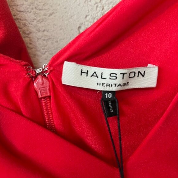 Halston V-Neck Cape Dress – new with tags. - Picture 3 of 8